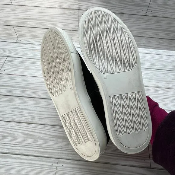Jenni Kayne Women's Lounger Slip On Suede Leather Black Sneakers Size 40