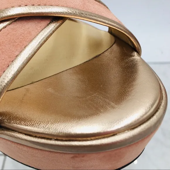 Jimmy Choo Alissa 120 Blush Mix Platform Heel Sandals