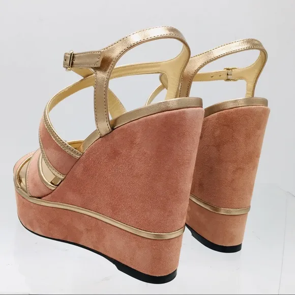 Jimmy Choo Alissa 120 Blush Mix Platform Heel Sandals