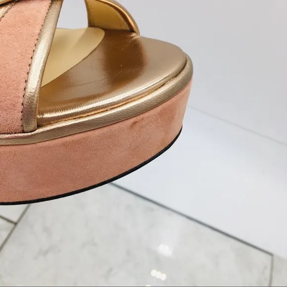 Jimmy Choo Alissa 120 Blush Mix Platform Heel Sandals