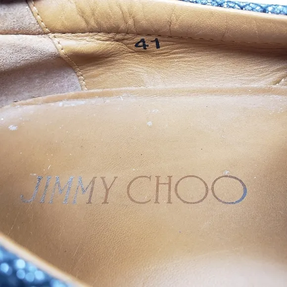 Jimmy Choo Demi Metallic Glitter Slip On Sneakers