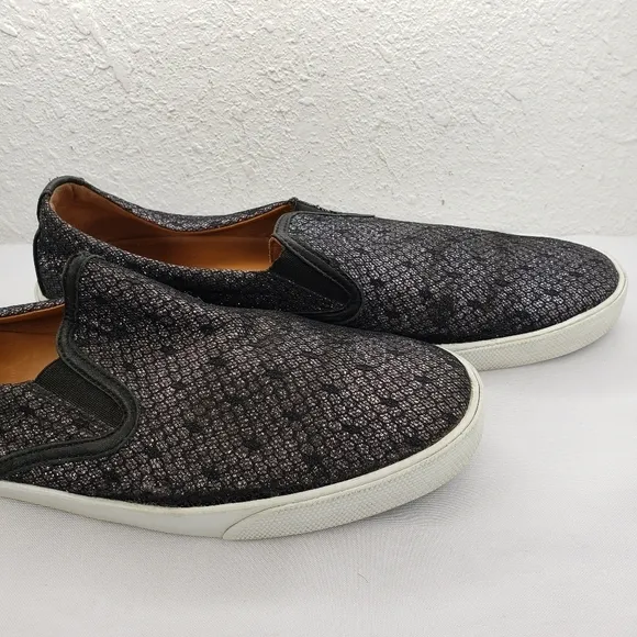 Jimmy Choo Demi Metallic Glitter Slip On Sneakers