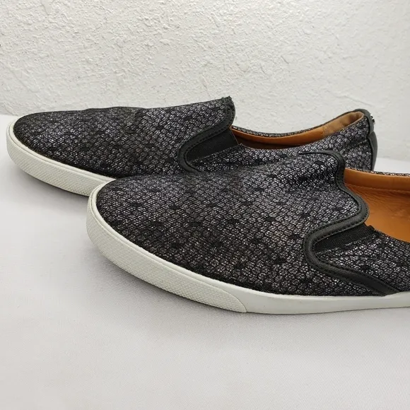 Jimmy Choo Demi Metallic Glitter Slip On Sneakers