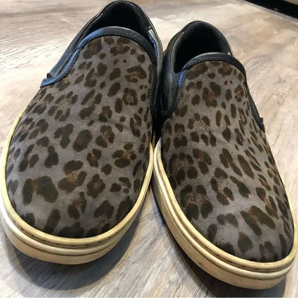 JIMMY CHOO Loafer Sneakers Size 44 Animal Cheetah Leopard Print