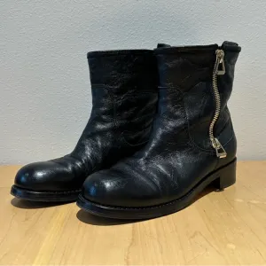 Jimmy Choo Moto Boots, Black Leather, Women's  EU 39