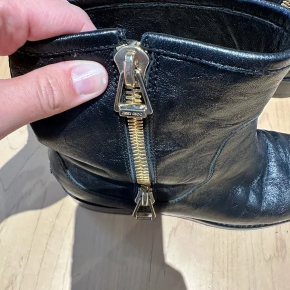 Jimmy Choo Moto Boots, Black Leather, Women's  EU 39