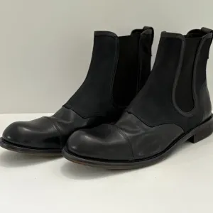 John Varvatos Black Leather Chelsea Boot Dress Shoes Mens Size 12