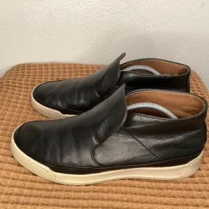 John Varvatos USA‎ Mens Sz 10.5 Remy Black Leather Slip on Sneaker Boot