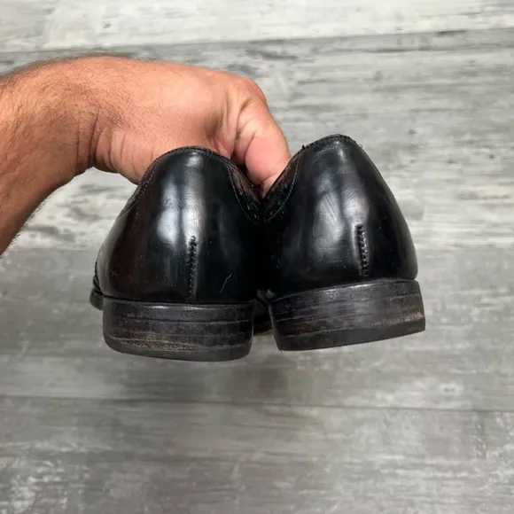 Johnston &amp; Murphy Aristocraft Black Wingtip Oxfords 10.5 D