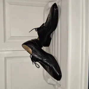 Johnston &amp; Murphy leather lace-up wingtip oxford brogue dress shoes - black - 9