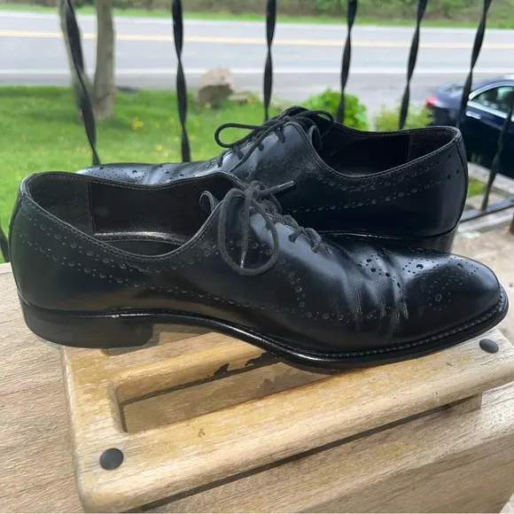 Johnston &amp; Murphy Reece Wingtip 24-2717 Made In Italy Dress Shoes Men’s Size 10M