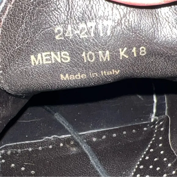 Johnston &amp; Murphy Reece Wingtip 24-2717 Made In Italy Dress Shoes Men’s Size 10M