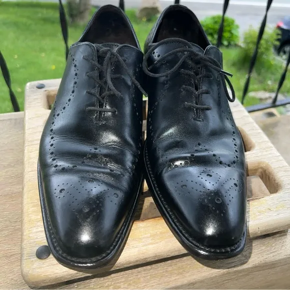 Johnston &amp; Murphy Reece Wingtip 24-2717 Made In Italy Dress Shoes Men’s Size 10M