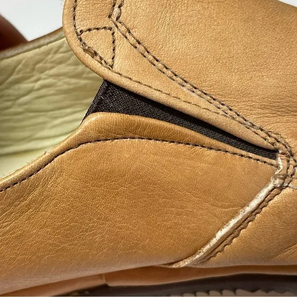 Johnston Murphy After Hours VTG Men’s Smoking Loafer Slippers Tan Leather 10.5N