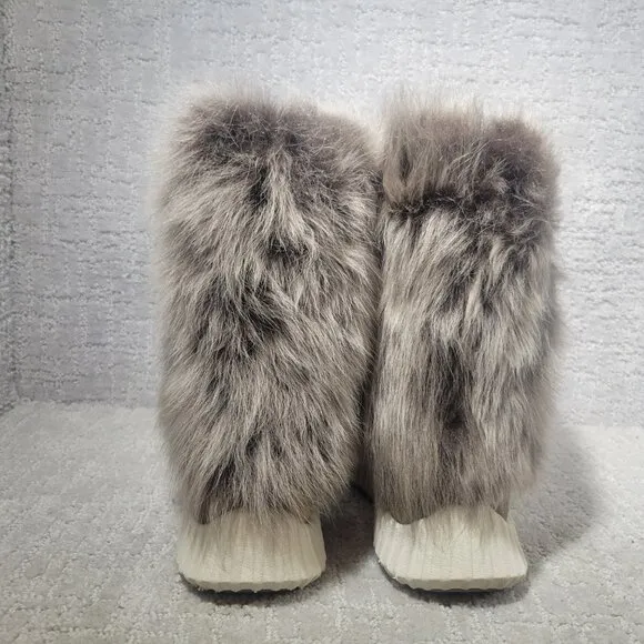 Johnston Murphy XC4 Women's Size US 8M Brown Waterproof Suede Slip On Fur Boots