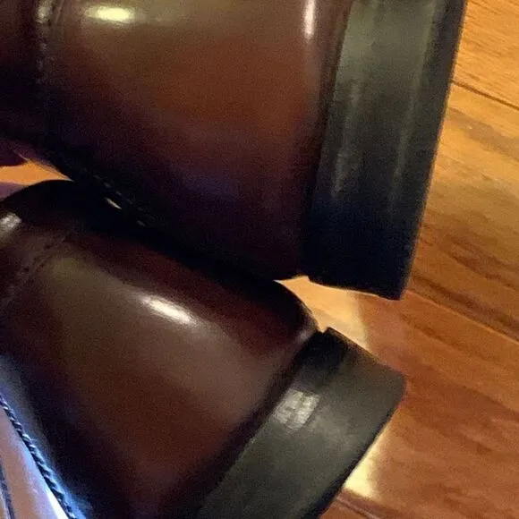 Johnston And Murphy Men's Brown Leather Hayes Tassel Dress Loafer Shoes Size 9.5