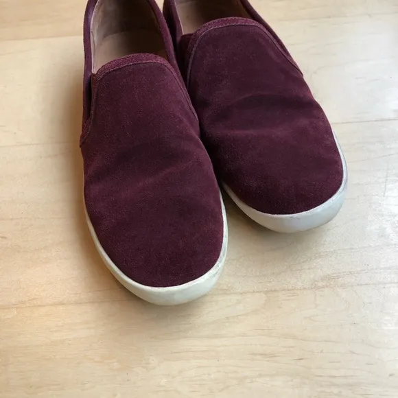 Joie burgundy velvet Kidmore slip on sneakers