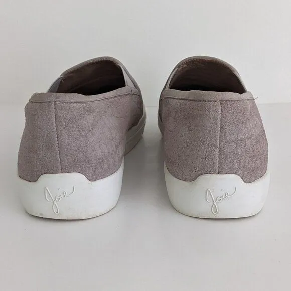 Joie Huxley Taupe Suede Animal Print Slip-On Sneakers 39