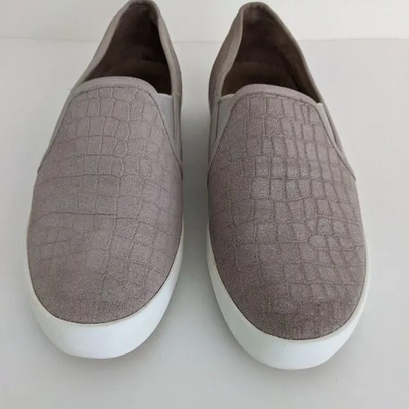 Joie Huxley Taupe Suede Animal Print Slip-On Sneakers 39