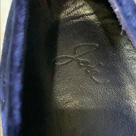 JOIE Huxley Velvet Slip-On Sneakers in Blue 5.5