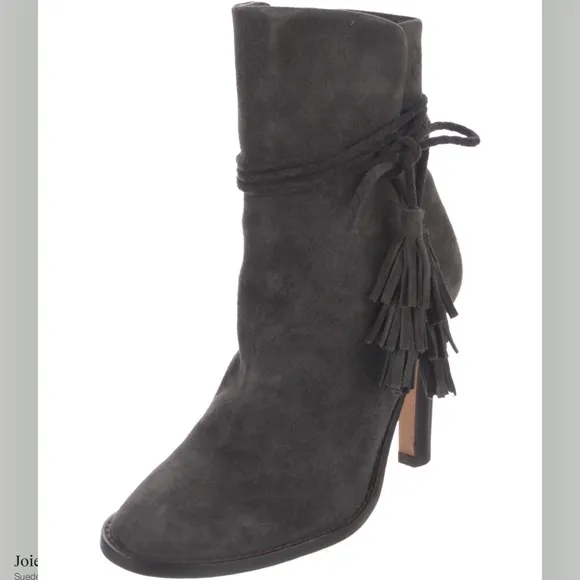 Joie Suede boots with Tassles tie at the ankle