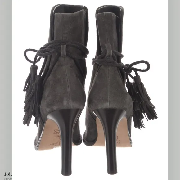 Joie Suede boots with Tassles tie at the ankle