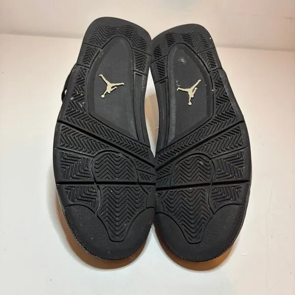 Jordan 4 Retro &quot;Black Cat&quot; Men's Size 8 Basketball Sneakers - Black Shoes