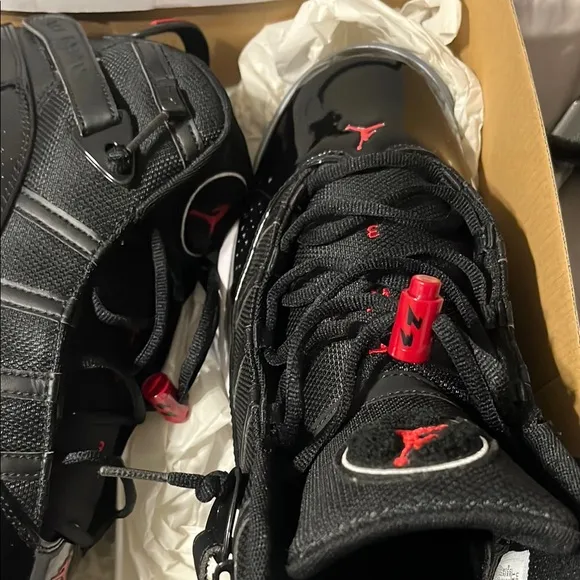 Jordan 6 Rings Sneakers - Black, Red, White