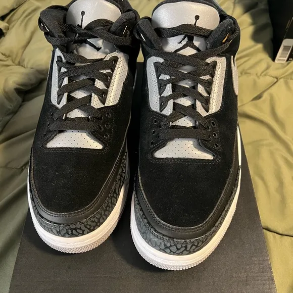 Jordan Black and Gray Sneakers with Iconic Design