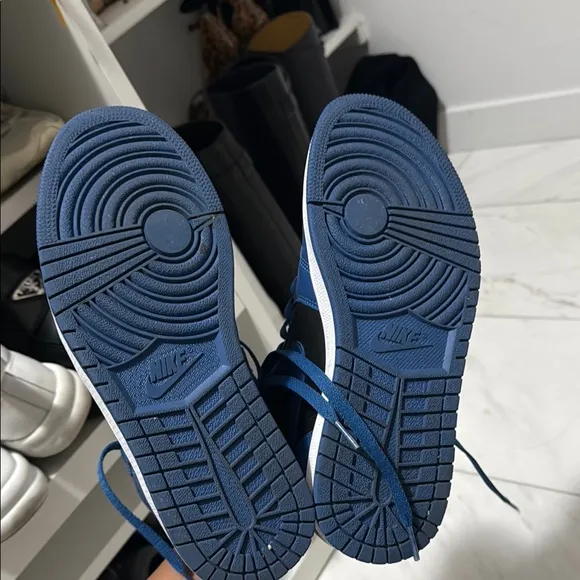 Jordan Blue and Black Sneakers