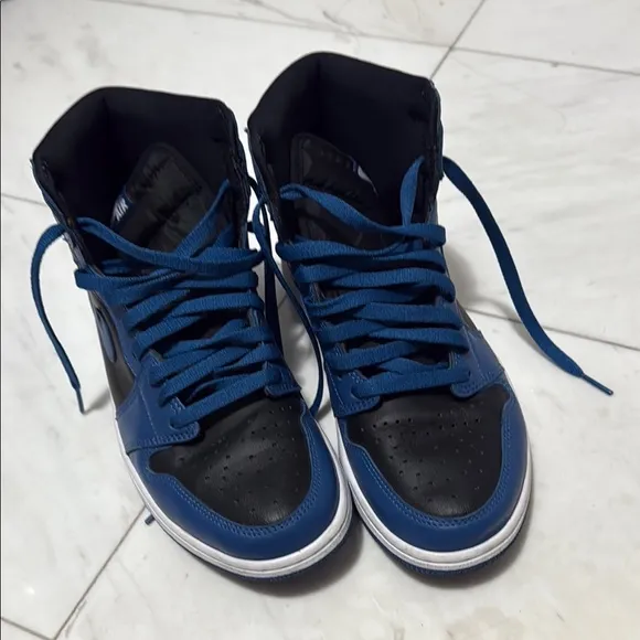 Jordan Blue and Black Sneakers