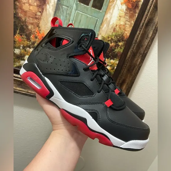 Jordan Flight Club 91 Black University Red sneakers