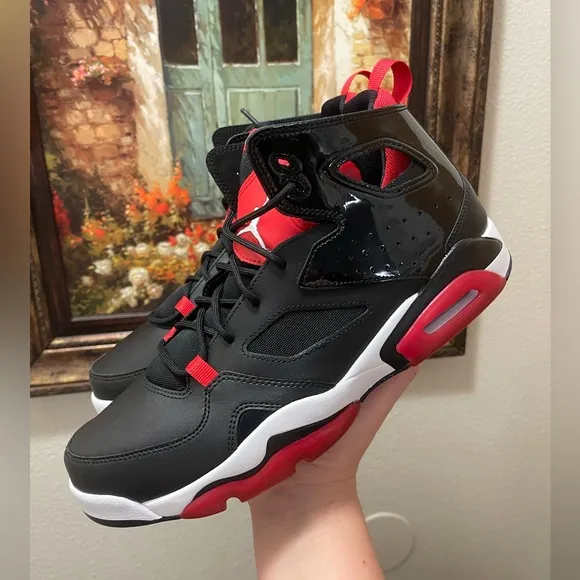 Jordan Flight Club 91 Black University Red sneakers