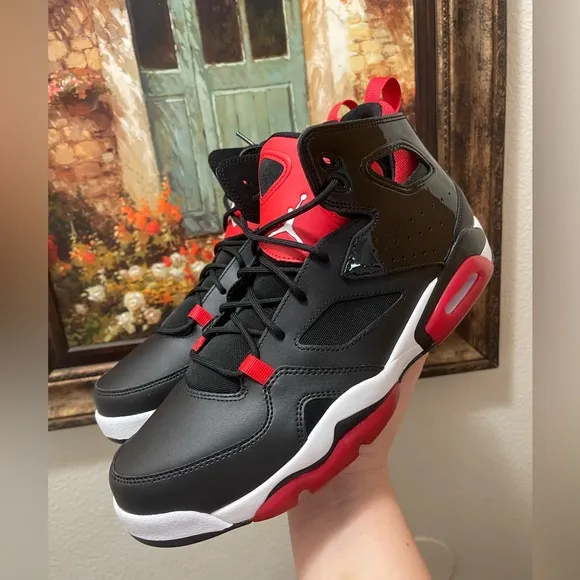 Jordan Flight Club 91 Black University Red sneakers