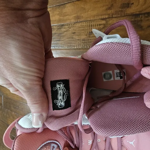 Jordan Kids Shoes in Pink and White
