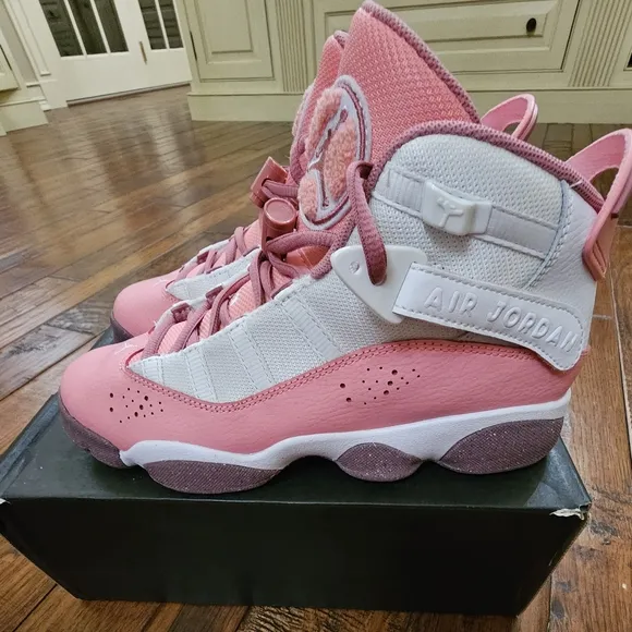 Jordan Kids Shoes in Pink and White