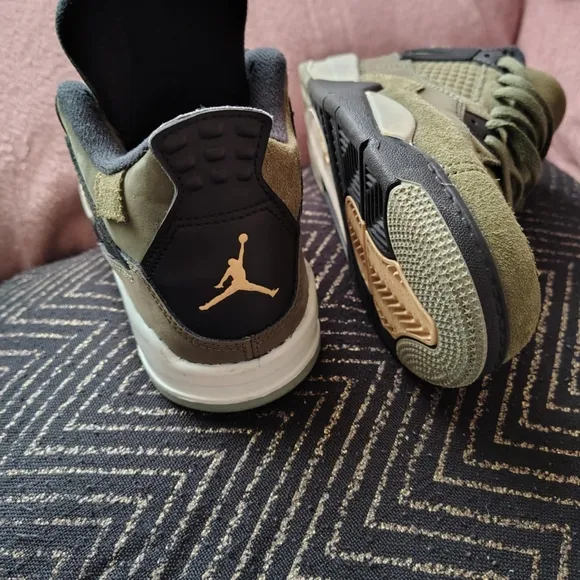 Jordan Olive Green Sneakers Size 3y