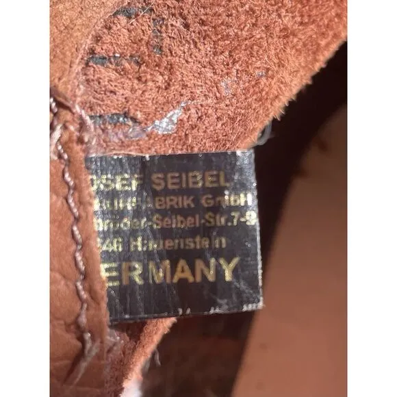JOSEF SEIBEL Women’s sienna 03 Nubuck Leather Ankle Boots Bootie Lace Up38 EU