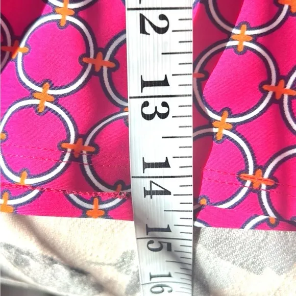 Jude Connally,Zip-Up Skort,Vibrant, Slimming, Excellent Condition, Size Small
