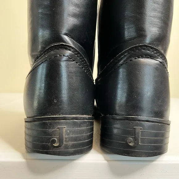 Justin Basic Roper Black Leather Western Boots Medium Toe JB3000 Men 10.5 EE