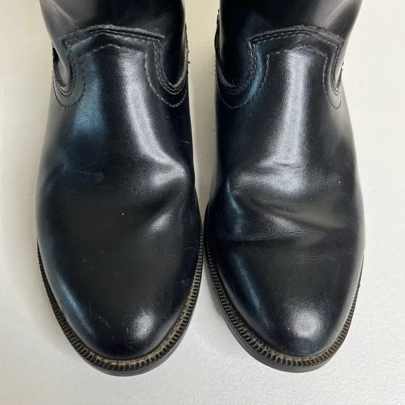 Justin Basic Roper Black Leather Western Boots Medium Toe JB3000 Men 10.5 EE