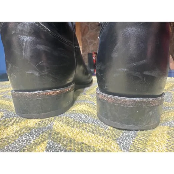 Justin Men's Black Roper Western Cowboy Boots Size 10.5 Leather