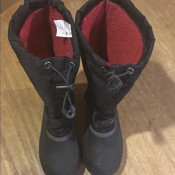 Kamik - Canada Black Winter Snow Boot Sz 5 Removable Wool Liner Unisex