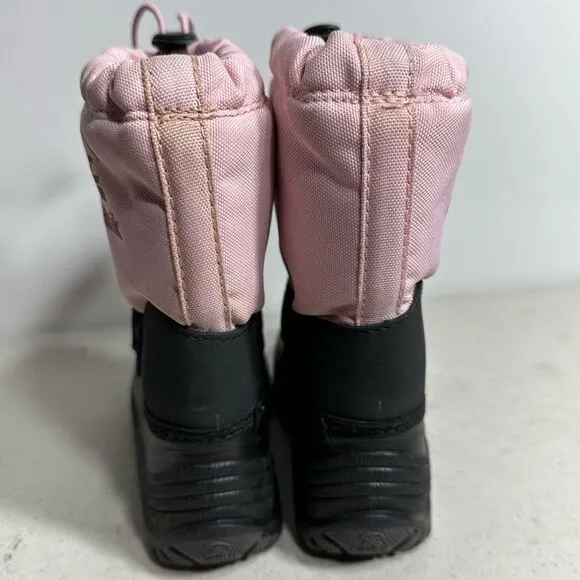 Kamik Rocket Light Pink Insultated Lined Winter Snow Rain Boots 10 Kids Youth