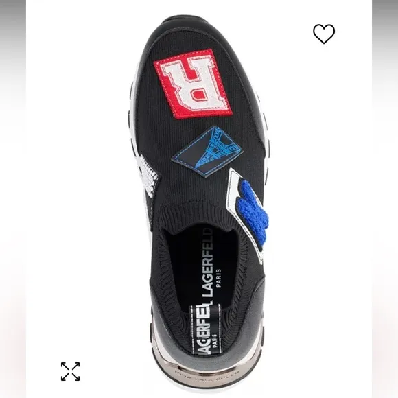KARL LAGERFELD PARIS Meadow Graphic Slip-On Sneakers NWOT