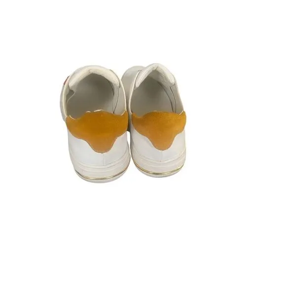 Karl Lagerfeld Paris Graphic Slip on Sneakers White Size 8 M