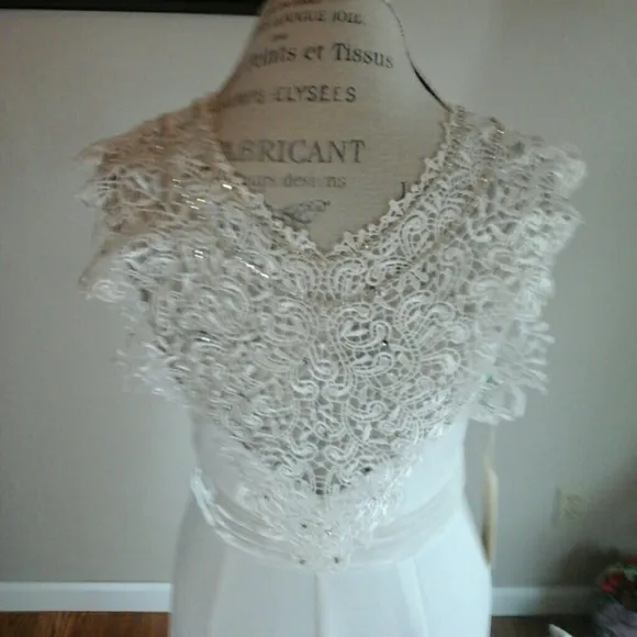 Kate Kasin White Wedding Dress
