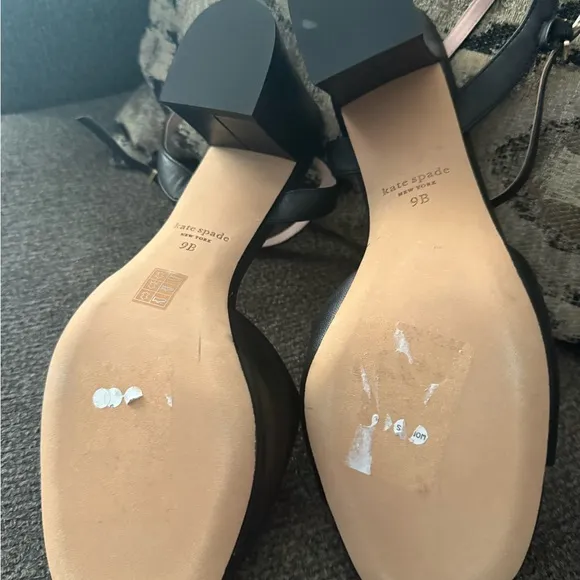 Kate Spade Black Bow Sandals size 9 new
