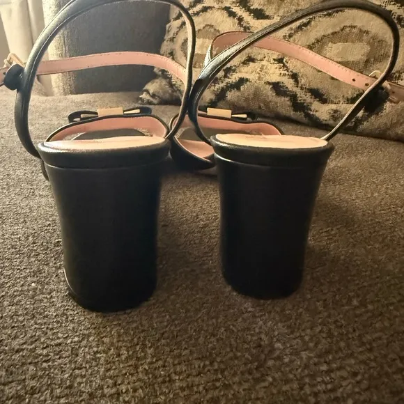Kate Spade Black Bow Sandals size 9 new