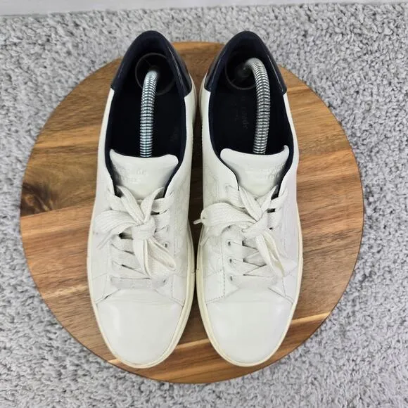Kate Spade New York Audrey White Perforated Slip On Casual Sneakers Womens 9.5 B